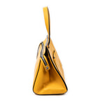 Handbag Small Edge Bag Yellow Pebbled Leather
