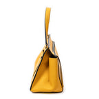 Handbag Small Edge Bag Yellow Pebbled Leather