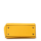 Handbag Small Edge Bag Yellow Pebbled Leather