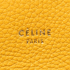 Handbag Small Edge Bag Yellow Pebbled Leather