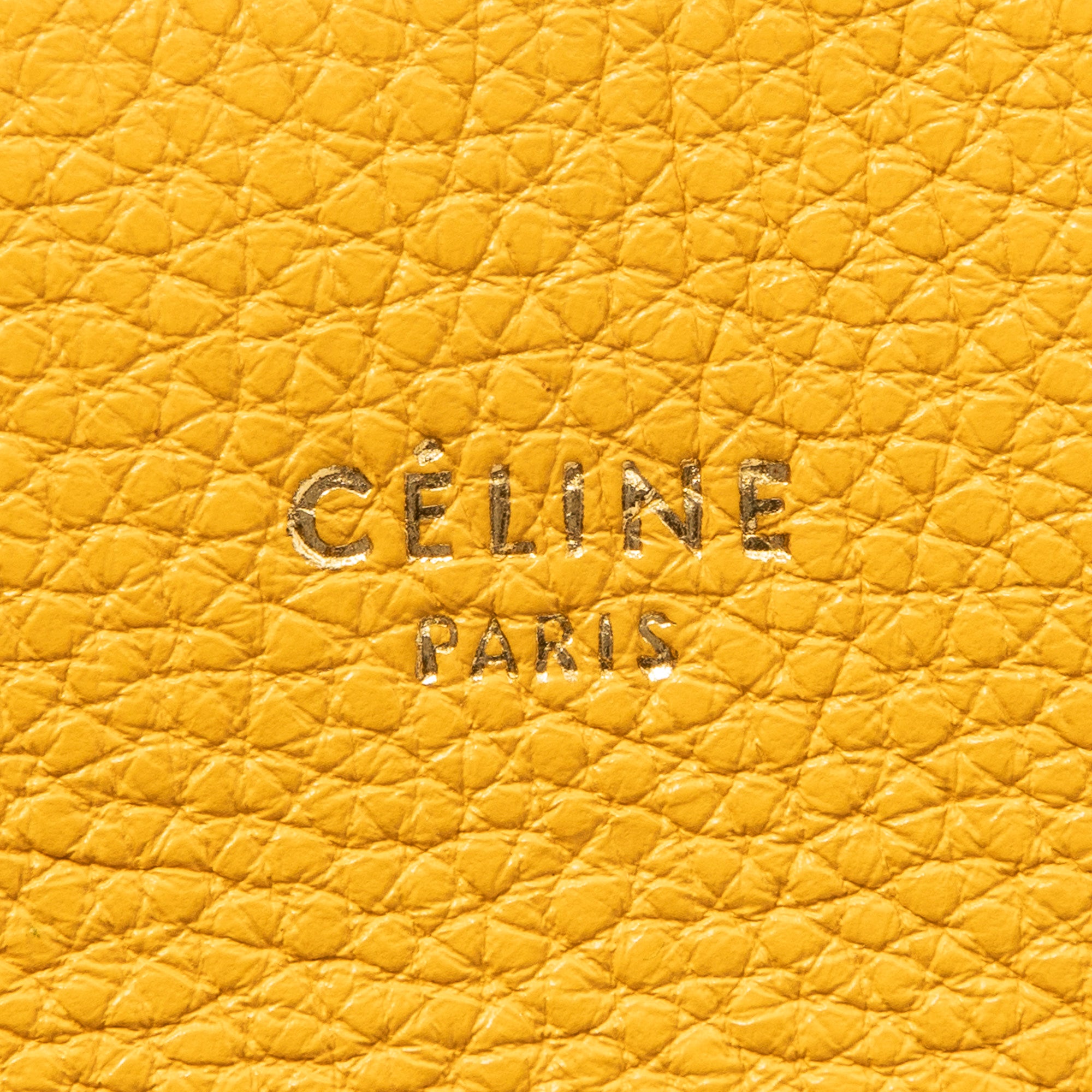 Handbag Small Edge Bag Yellow Pebbled Leather