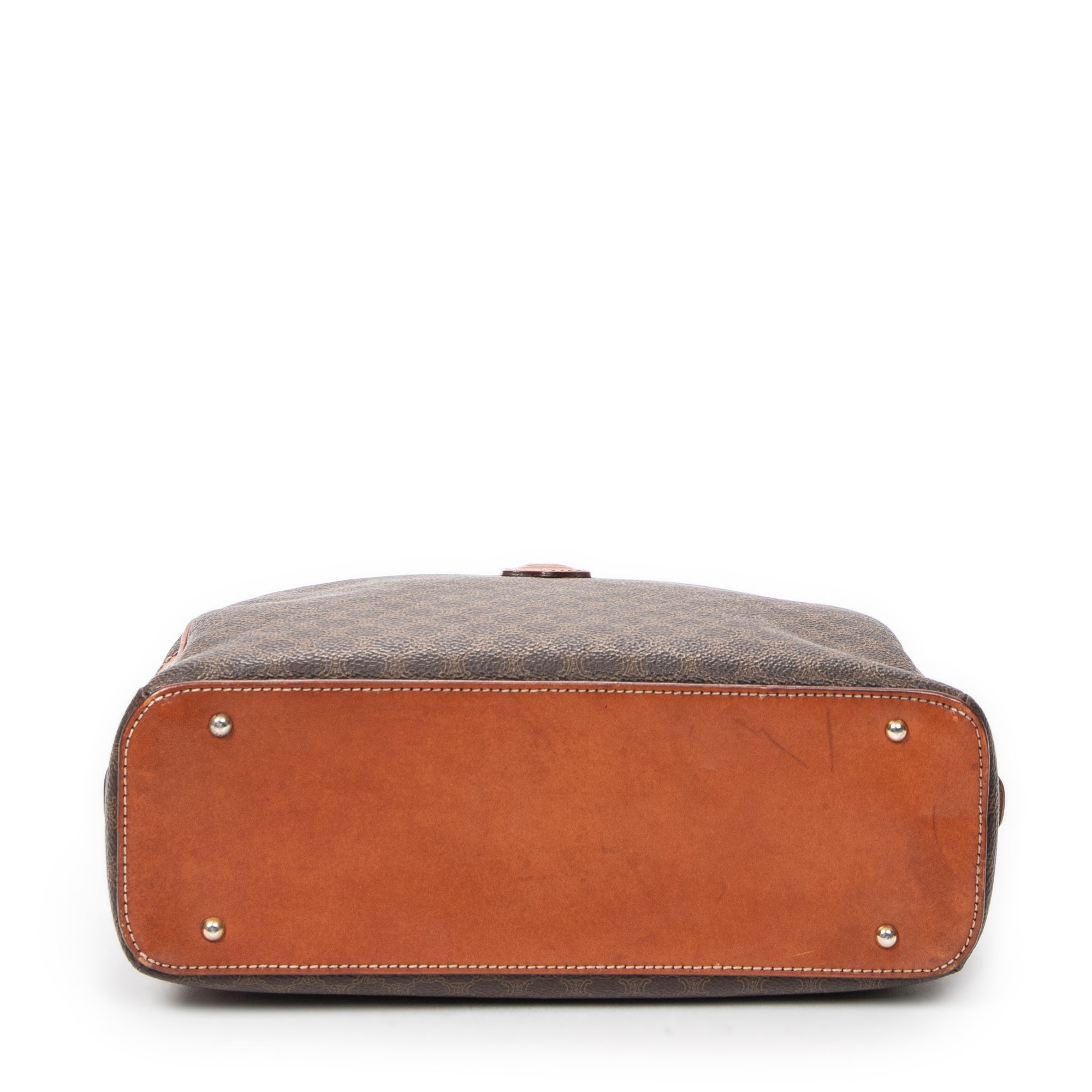 Shoulder Bag Dome Bowler Bag Brown Macadam Coated Canvas