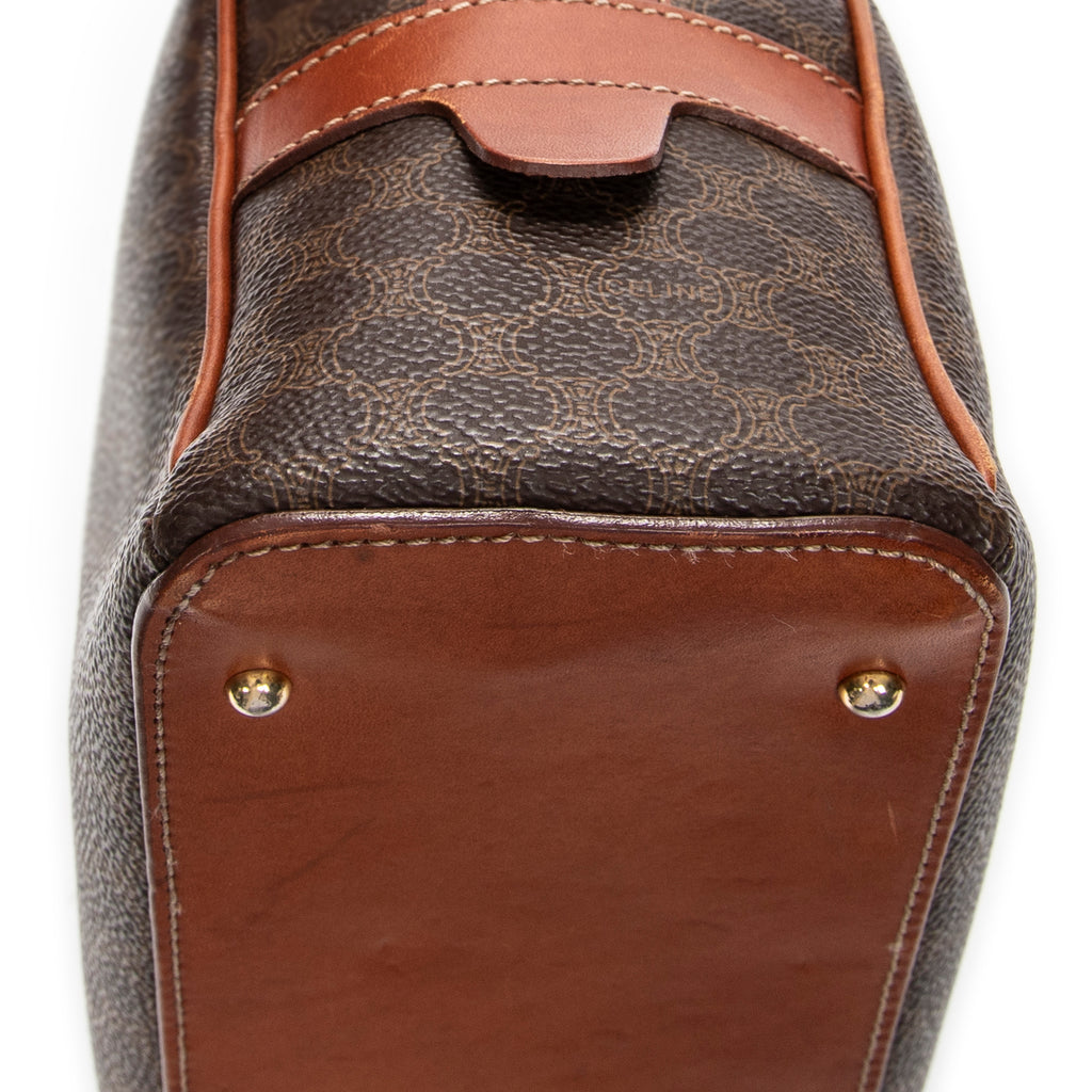 Shoulder Bag Dome Bowler Bag Brown Macadam Coated Canvas