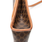Shoulder Bag Vintage Rectangular Crossbody Brown Macadam Coated Canvas