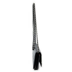 Bolso al hombro Cambon Ligne Cartera con cadena de piel de becerro acolchada negra
