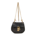 Shoulder Bag Mini Drew Black Grained Calfskin Leather