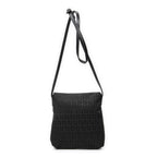 Shoulder Bag Small Flap Crossbody Black Zucchino Canvas