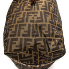 Handbag Medium Zip Tote Beige Zucca Nylon Canvas