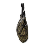 Shoulder Bag Large Shopping Tote Beige Zucca Nylon Canvas