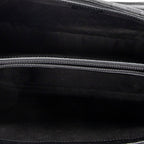 Shoulder Bag Square Bamboo Classic Tote Black Monogrammed Canvas