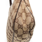Bandolera mediana Eclipse Tote lona beige monograma