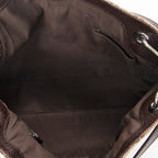 Bandolera mediana Eclipse Tote lona beige monograma