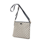 Shoulder Bag Front Slip Pocket Messenger Beige Supreme Coated Canvas