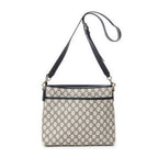Shoulder Bag Front Slip Pocket Messenger Beige Supreme Coated Canvas
