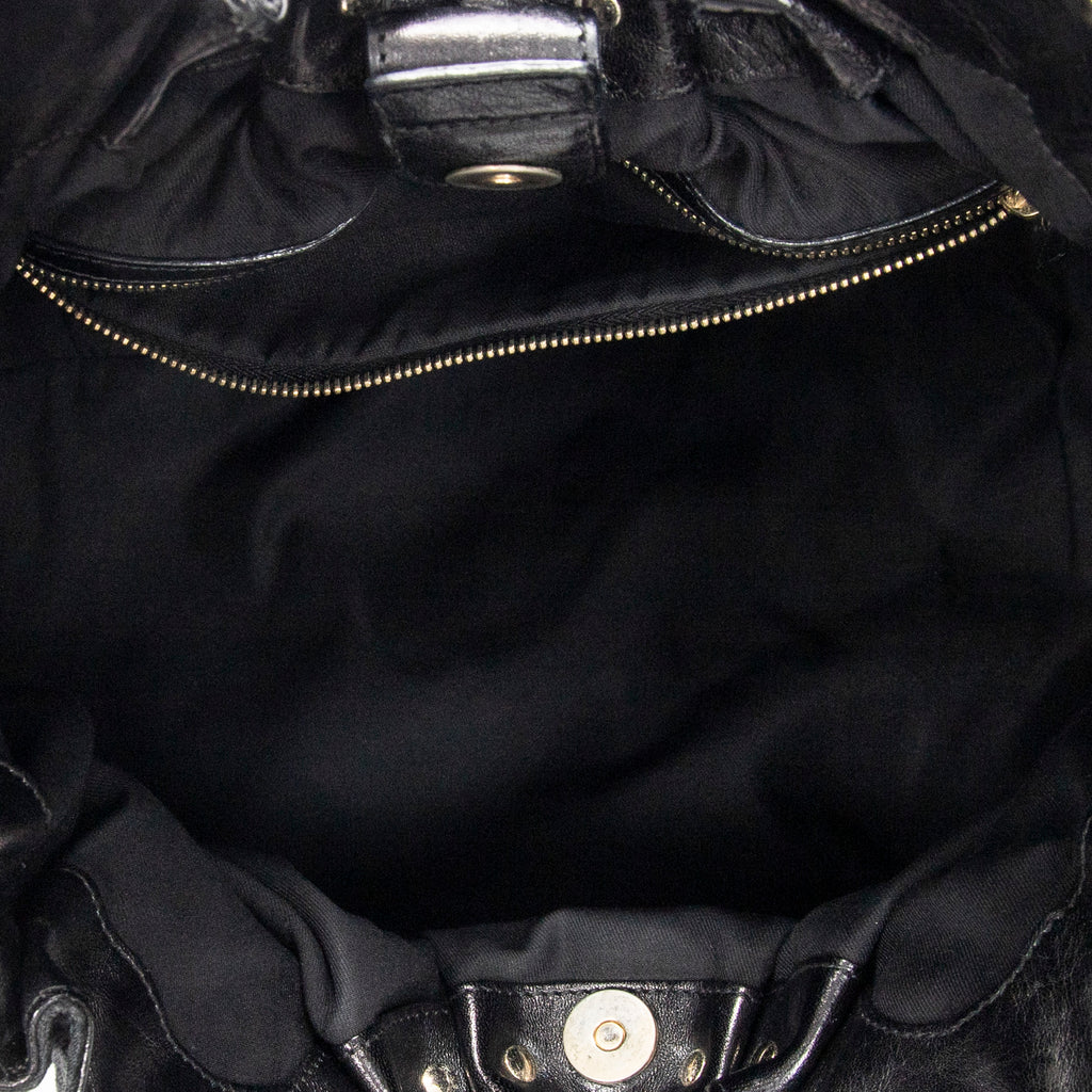 Shoulder Bag Large Pelham Studded Tote Black Monogrammed Canvas