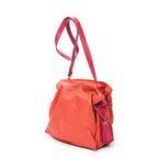 Shoulder Bag Tassel Flamenco Orange Calfskin Leather
