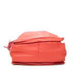 Shoulder Bag Tassel Flamenco Orange Calfskin Leather