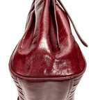 Shoulder Bag Matelasse Tote Bag Burgundy Matelasse Lux Leather