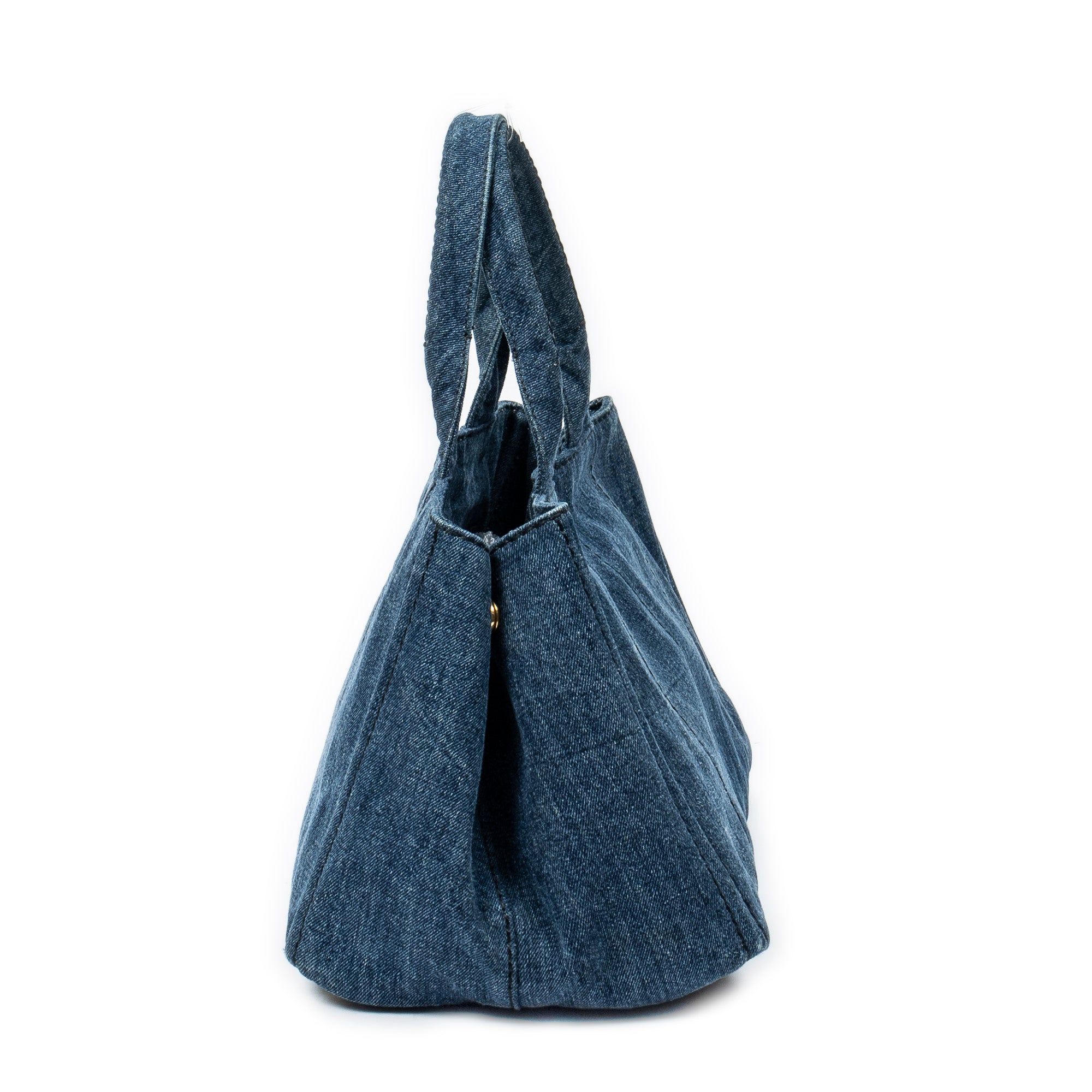 Shoulder Bag Medium Canapa Tote Blue Canapa Denim Canvas