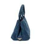 Shoulder Bag Medium Canapa Tote Blue Canapa Denim Canvas