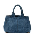 Shoulder Bag Medium Canapa Tote Blue Canapa Denim Canvas