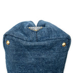 Shoulder Bag Medium Canapa Tote Blue Canapa Denim Canvas