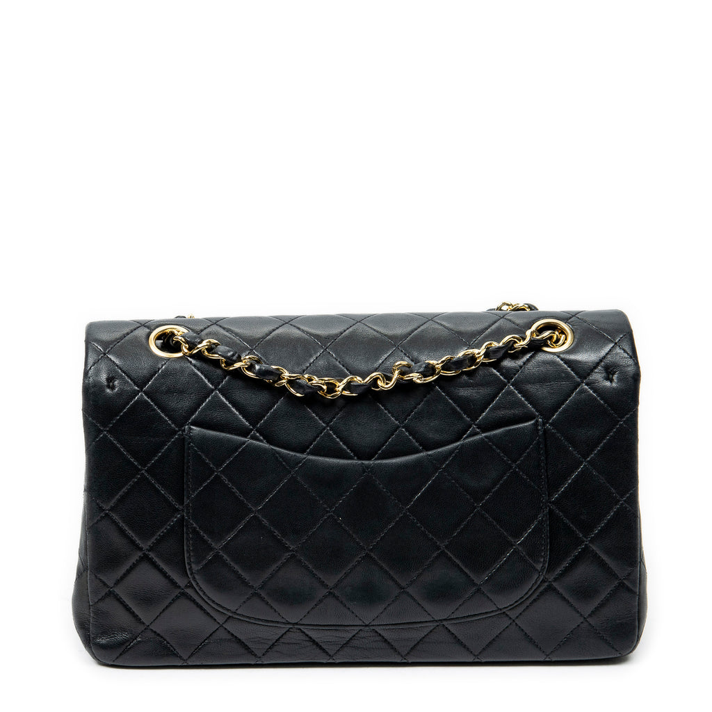 Shoulder Bag Classic Double Flap 26 Black Quilted Lambskin Leather