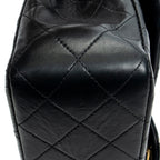 Shoulder Bag Classic Double Flap 26 Black Quilted Lambskin Leather