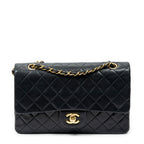Shoulder Bag Classic Double Flap 26 Black Quilted Lambskin Leather