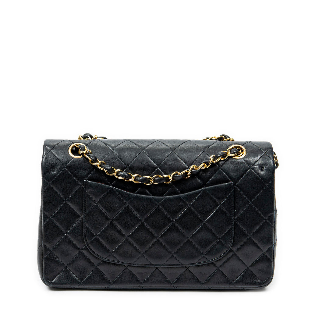 Shoulder Bag Classic Double Flap 26 Black Quilted Lambskin Leather