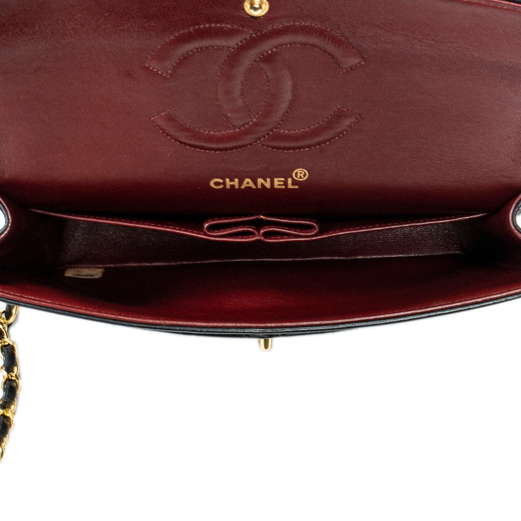 Shoulder Bag Classic Double Flap 26 Black Quilted Lambskin Leather