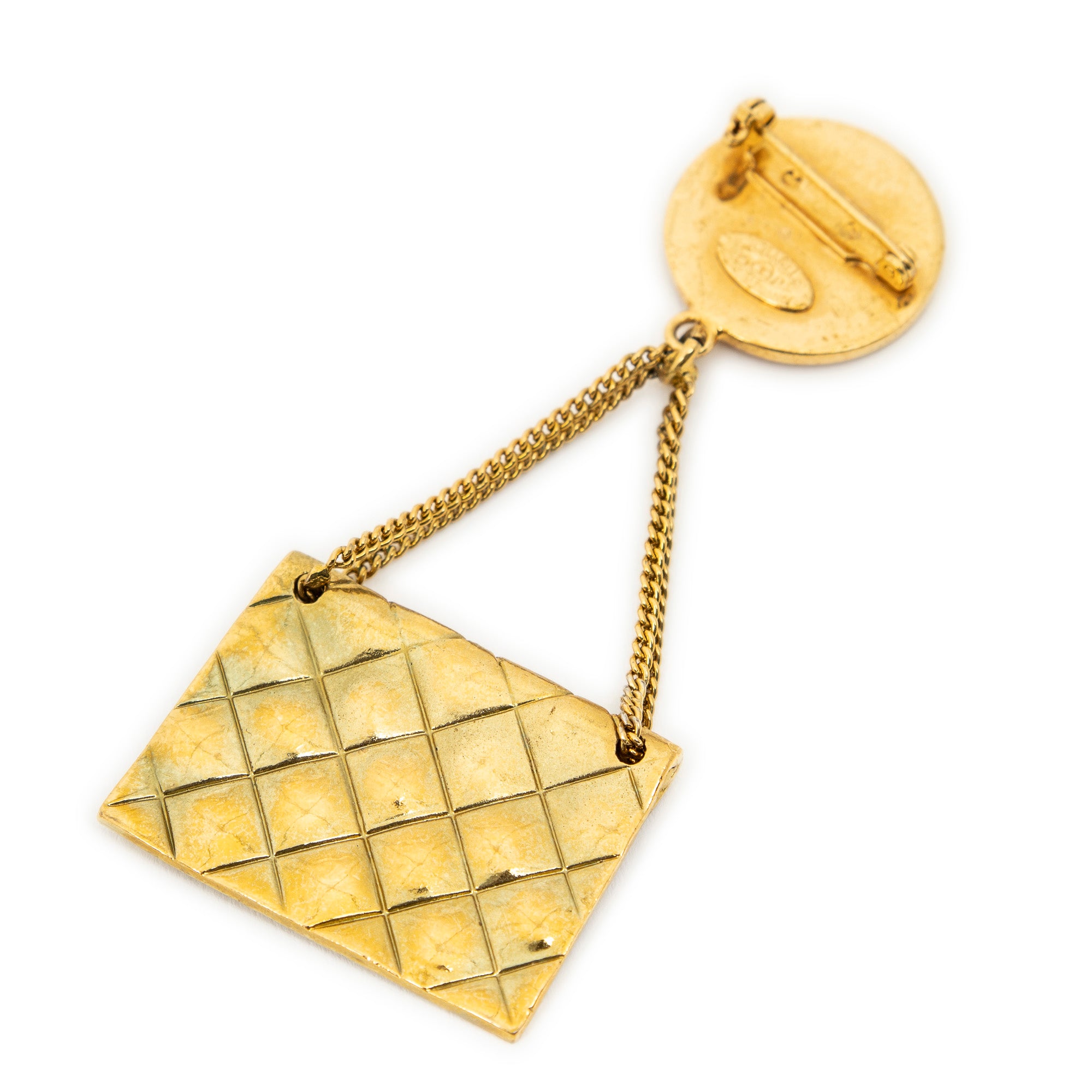 Brooch Bag Motif Brooch Pin Gold Gold Plated