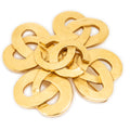 Brooch CC Heart Cross Brooch Pin Gold Gold Plated