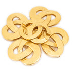 Brooch CC Heart Cross Brooch Pin Gold Gold Plated