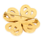 Brooch CC Heart Cross Brooch Pin Gold Gold Plated