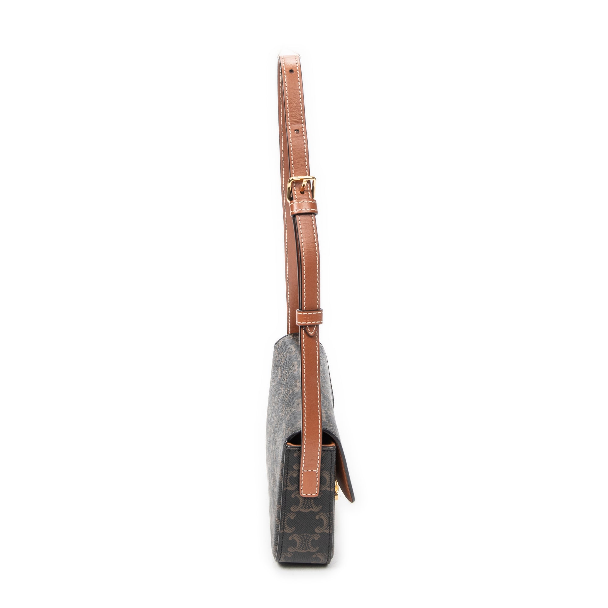 Shoulder Bag Claude Brown Triomphe Coated Canvas