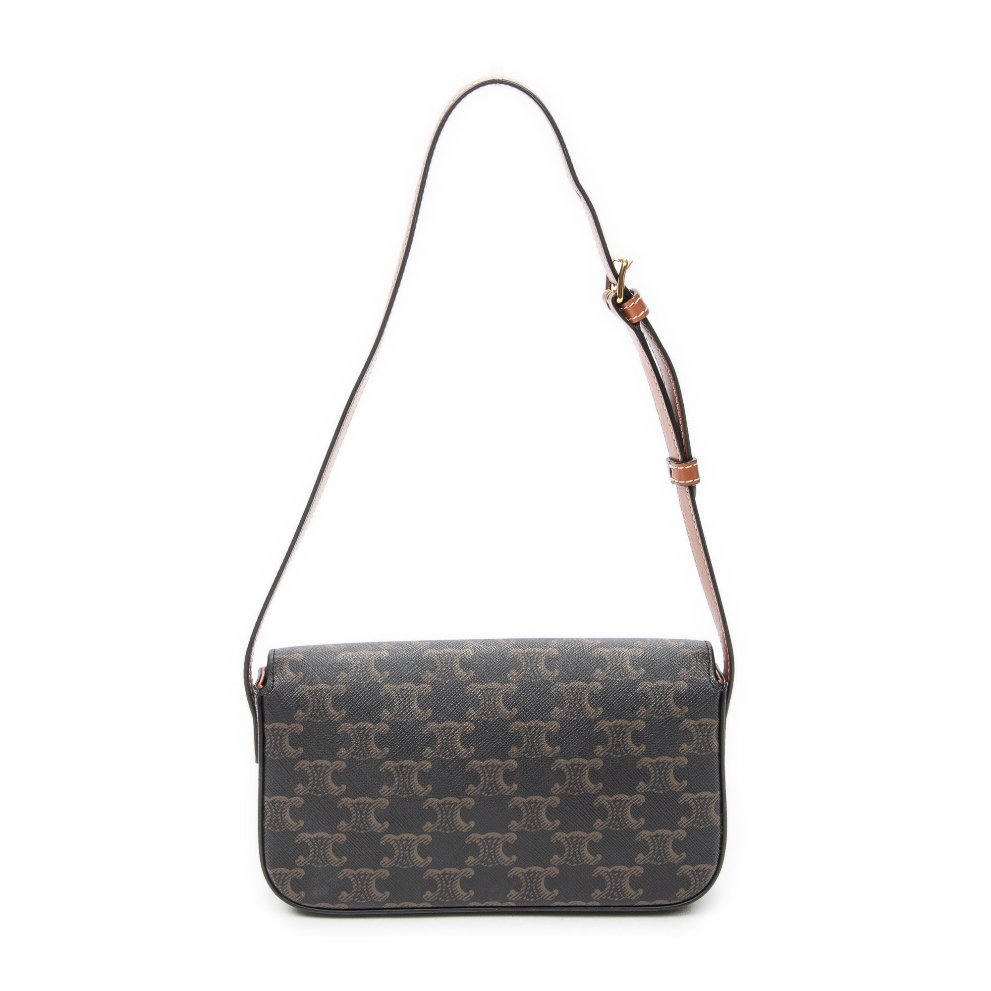 Shoulder Bag Claude Brown Triomphe Coated Canvas