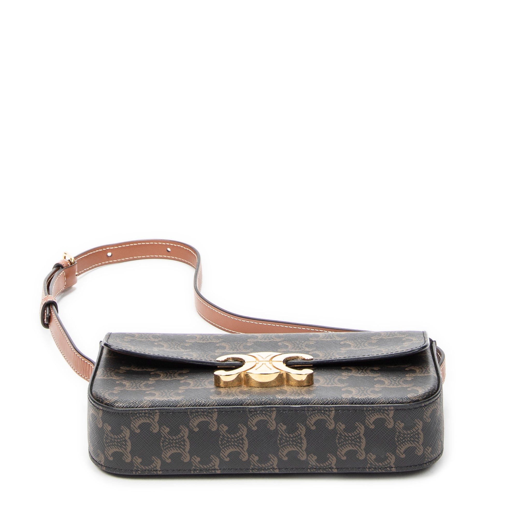 Shoulder Bag Claude Brown Triomphe Coated Canvas