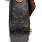 Shoulder Bag Claude Brown Triomphe Coated Canvas