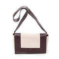 Celine - Sac Bandoulière Cadre Moyen - Prune/Beige
