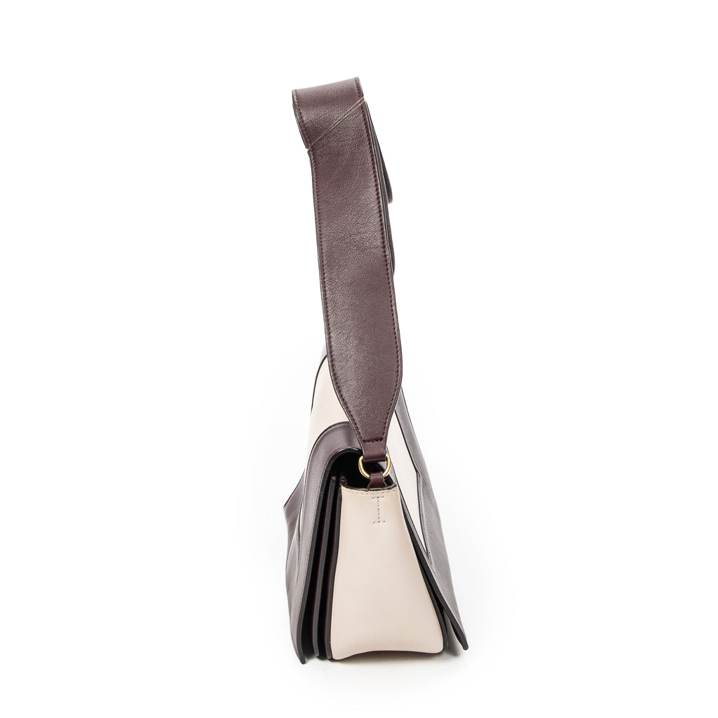 Celine - Sac Bandoulière Cadre Moyen - Prune/Beige