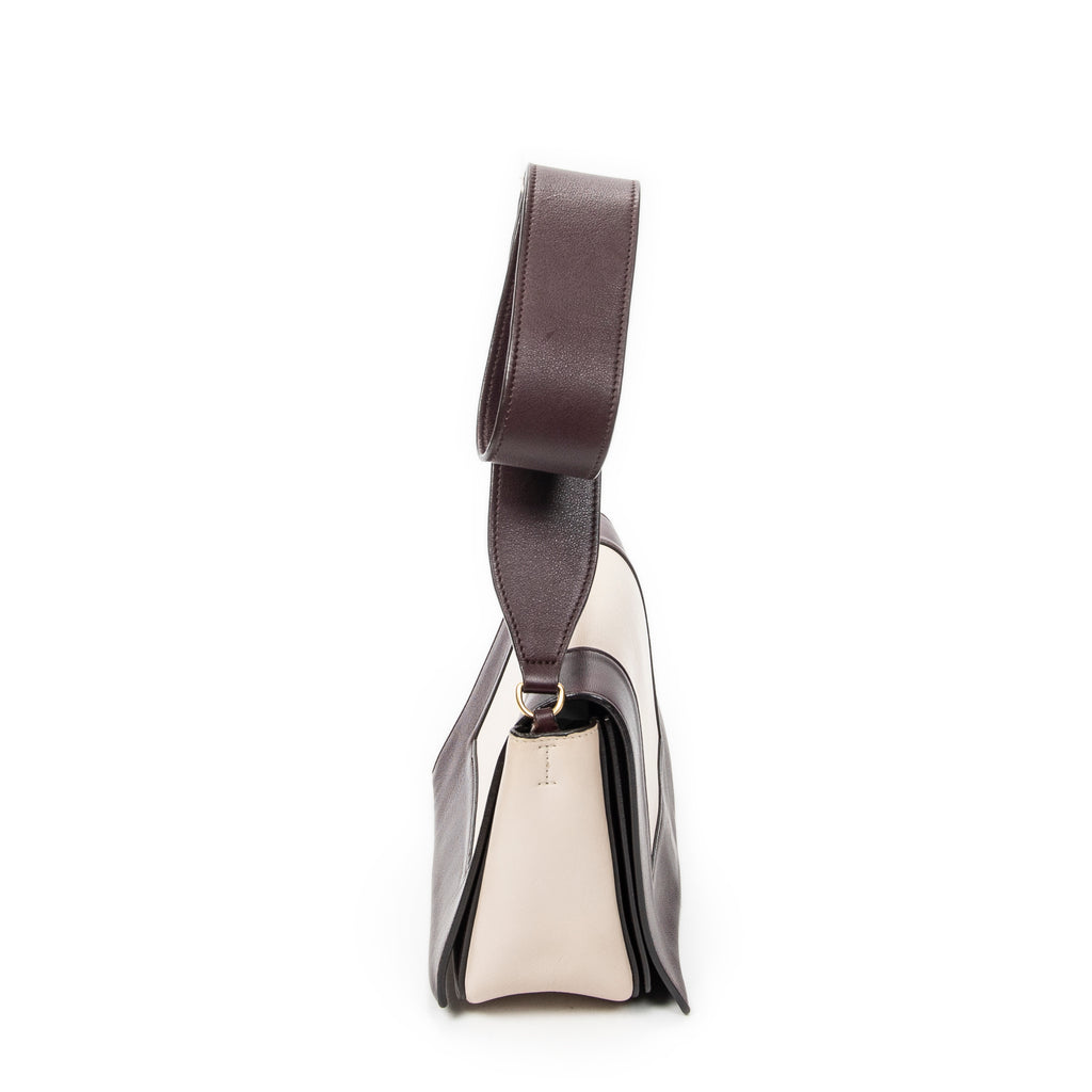 Celine - Sac Bandoulière Cadre Moyen - Prune/Beige