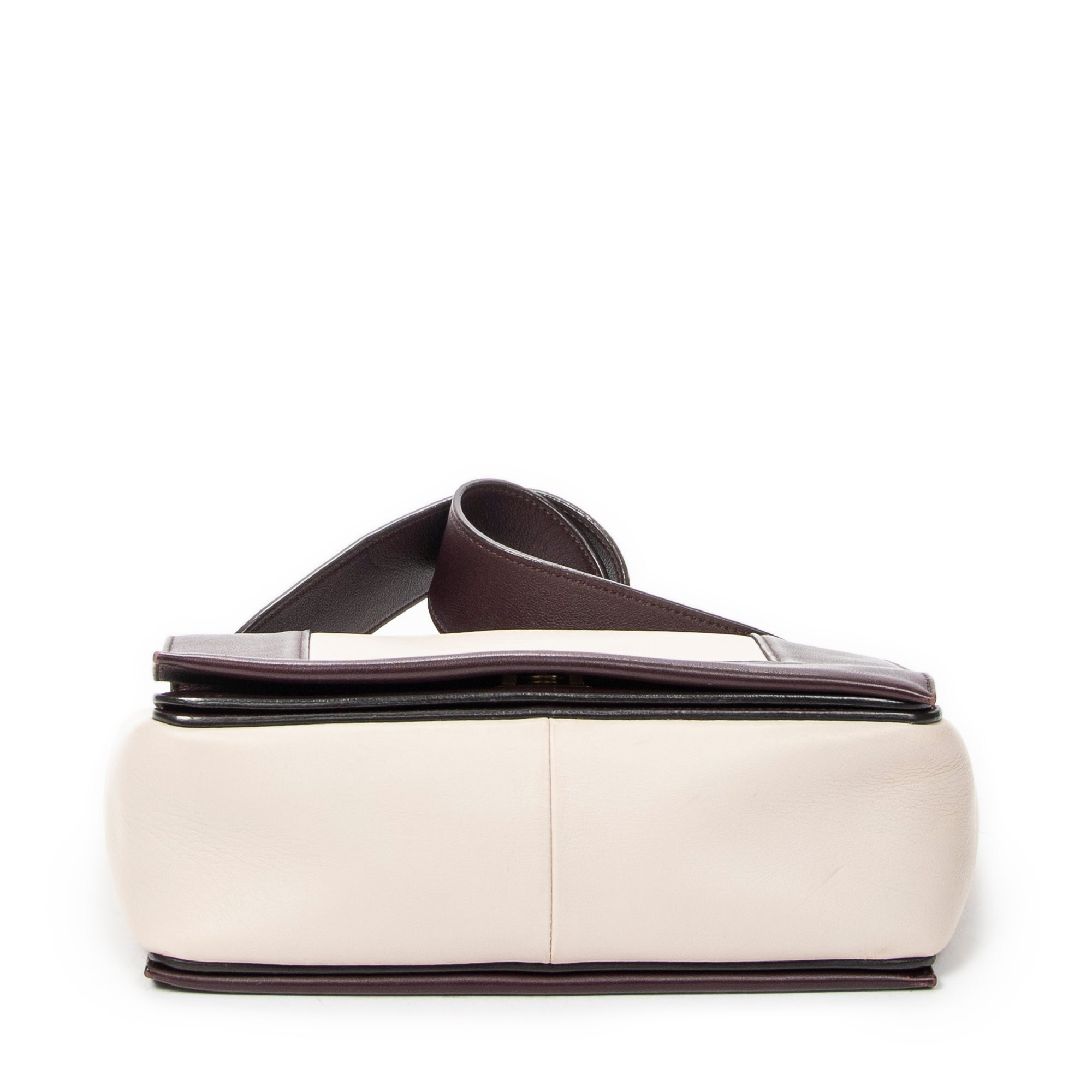 Celine - Sac Bandoulière Cadre Moyen - Prune/Beige