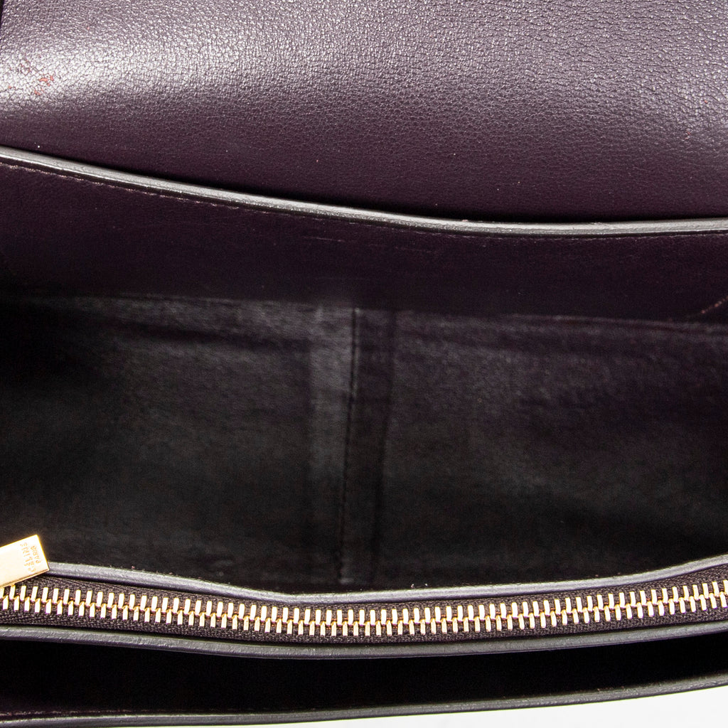 Celine - Sac Bandoulière Cadre Moyen - Prune/Beige