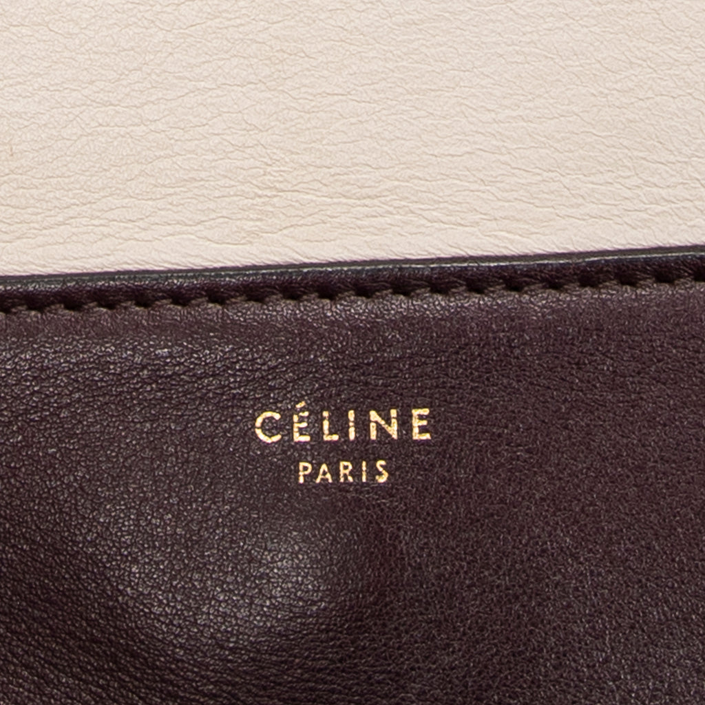 Celine - Sac Bandoulière Cadre Moyen - Prune/Beige