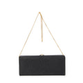 Shoulder Bag Vintage Frame Chain Clutch Black Diorissimo Canvas