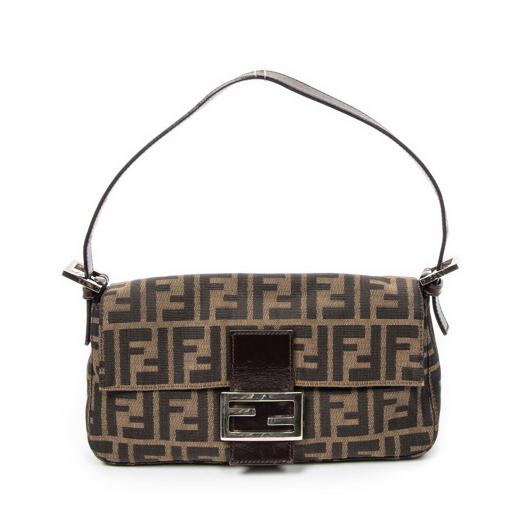 Bolso de Hombro Baguette Lona Zucca Caqui