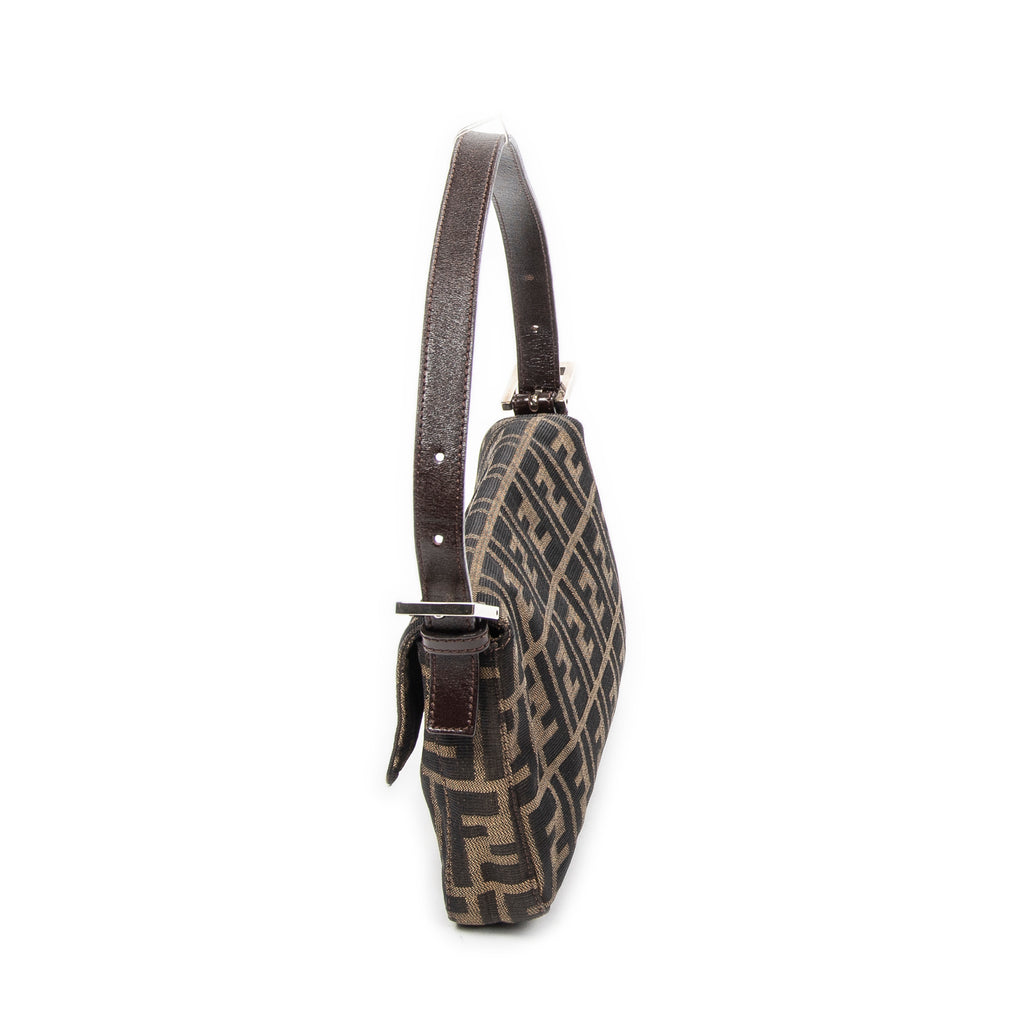 Bolso de Hombro Baguette Lona Zucca Caqui