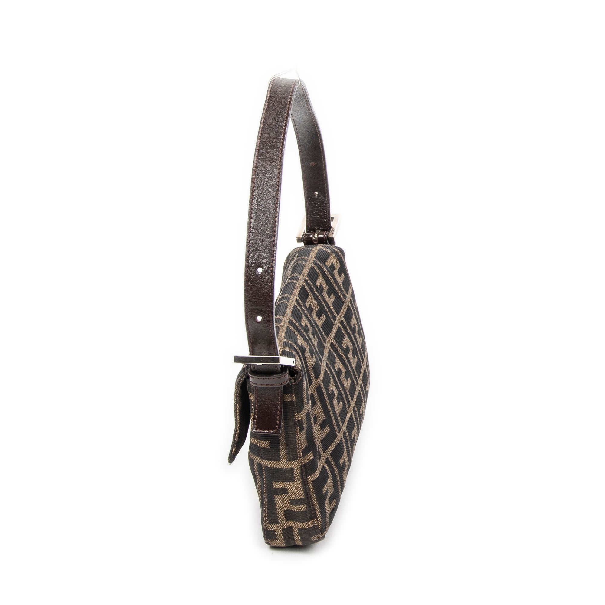 Bolso de Hombro Baguette Lona Zucca Caqui