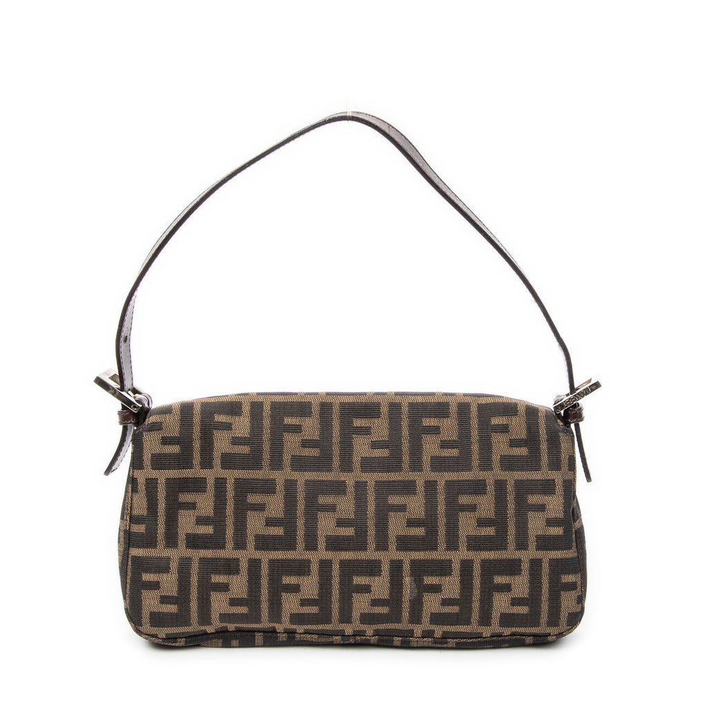 Bolso de Hombro Baguette Lona Zucca Caqui